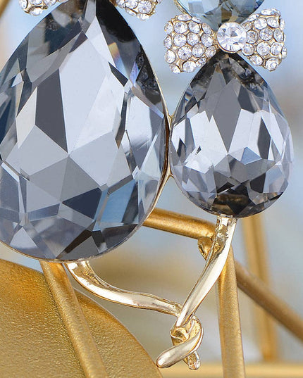 Light Smoked Topaz Kitty Cat Animal Brooch Pin