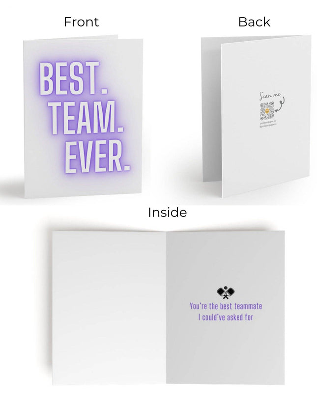 Best Team Ever Pickleball Greeting Card