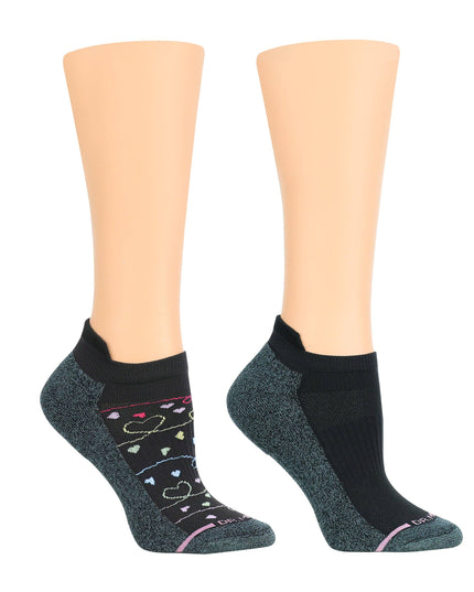 Scribble Hearts | Ankle Compression Socks For Women