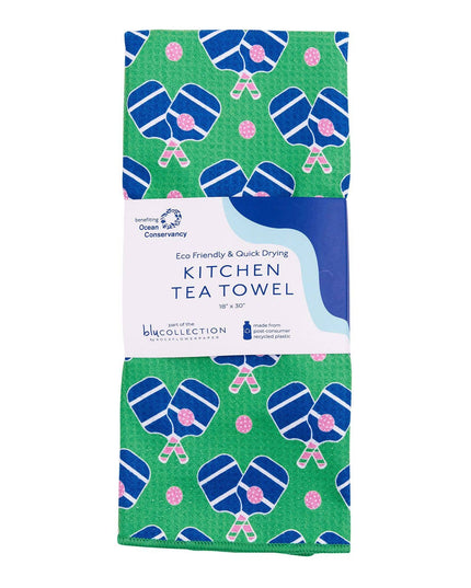 PICKLEBALL FUN Patterned Kitchen Tea Towel