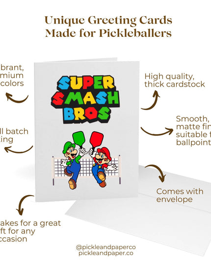 Super Smash Bros Pickleball Greeting Card