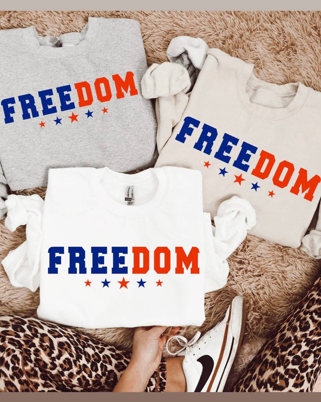 Freedom Sweatshirt Red & Blue