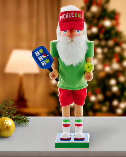 12" Wooden Pickleball Nutcracker
