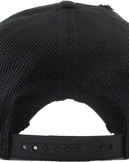Pickleball Vintage Mesh Baseball Cap Double Paddle embroidery