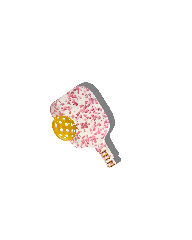 Hand-painted Pickleball Paddle Claw Hair Clip | Eco-Friendly