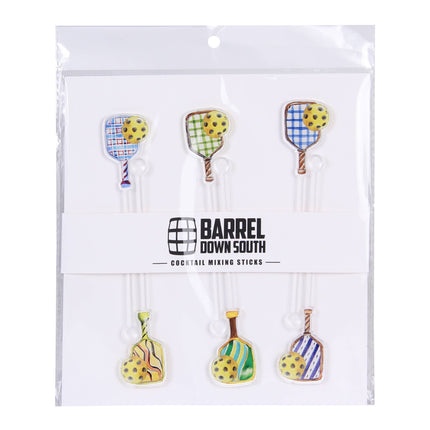Pickleball Cocktail Stirrers Blues