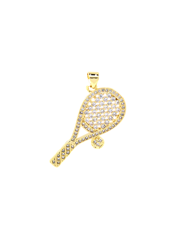 Game, Set, Match Tennis Charm ~ 14k Gold Filled Charm