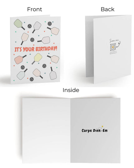 It's Your Birthday Carpe Dink-Em Pickleball Greeting Card