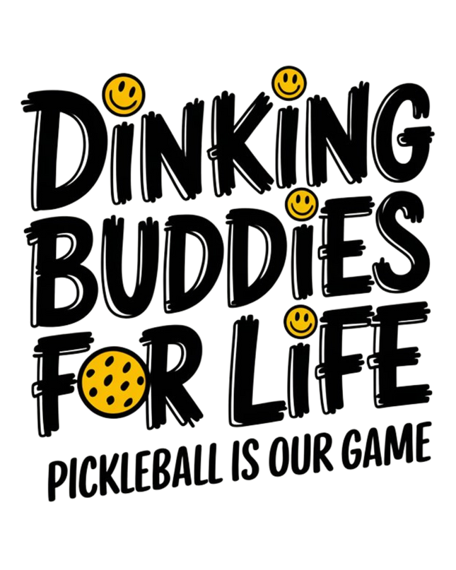 Dinking Buddies for Life Sticker