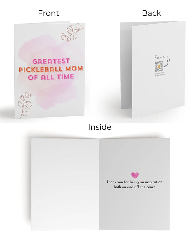 Greatest Pickleball Mom of All Time Greeting Card