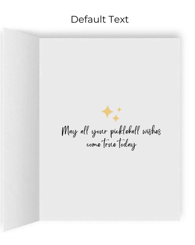 Pickleball Birthday Wishlist Greeting Card