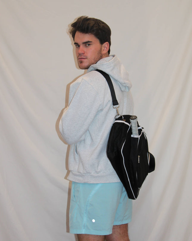 Cross Court Canvas Pickleball Tote  Black