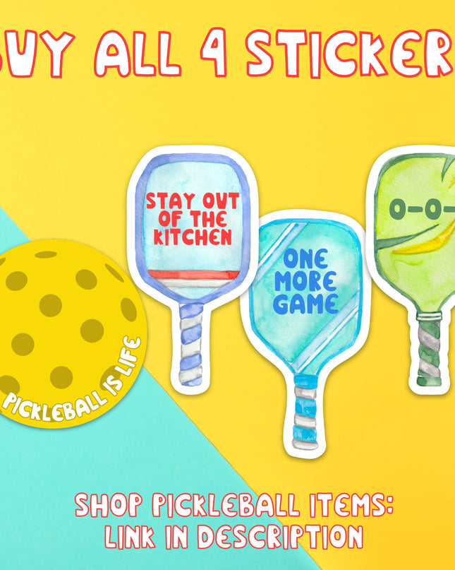 Pickleball Sticker Pickleball Gifts Pickle Ball Accessories