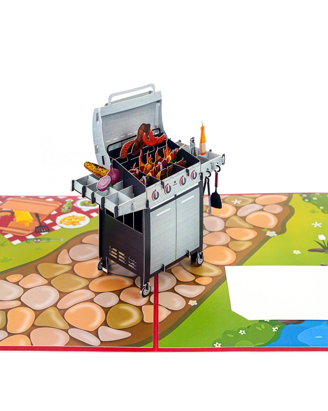 BBQ Pop Up Card