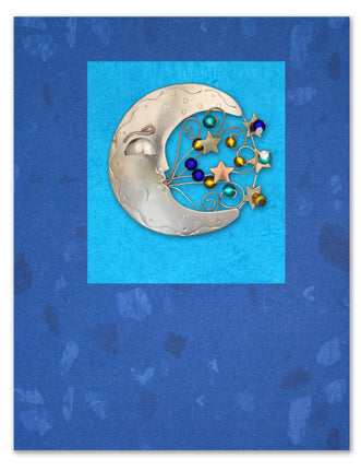 Moon Magic Pin on a Card
