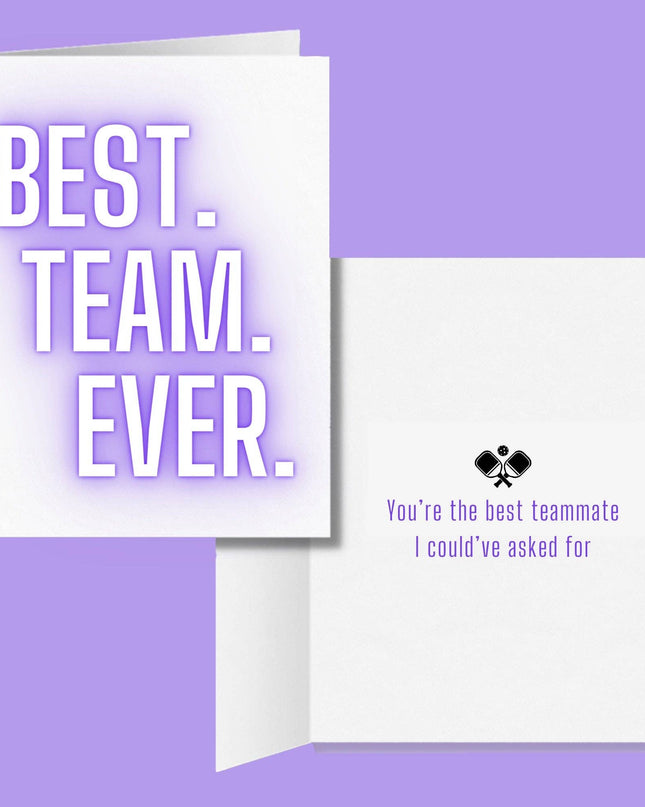 Best Team Ever Pickleball Greeting Card