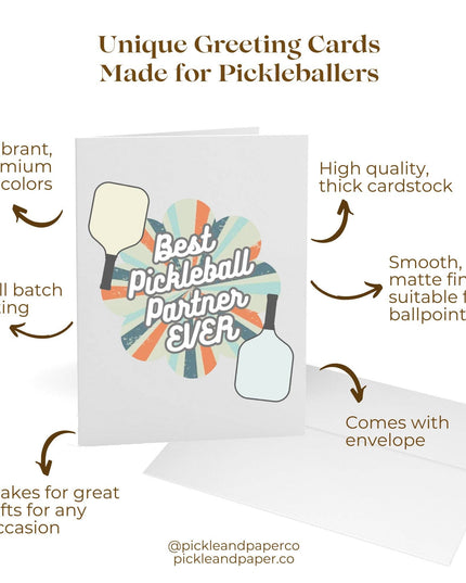 Best Pickleball Partner Ever Greeting Card