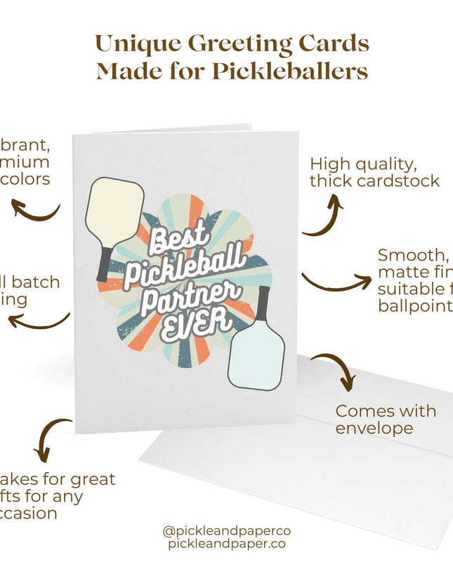 Best Pickleball Partner Ever Greeting Card