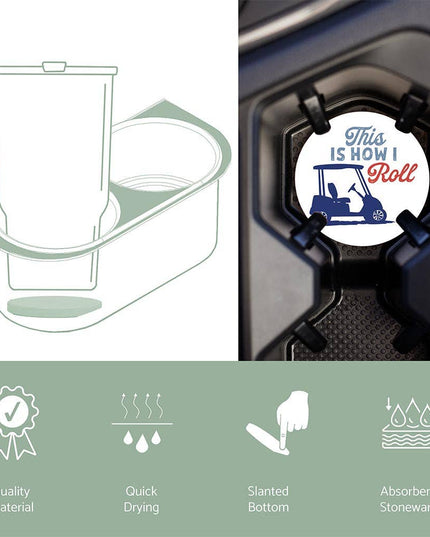 Car Coaster-Golf This Is How I Roll