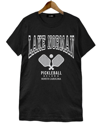 Pickleball Club Graphic Tee - Lake Norman or Customize in Black
