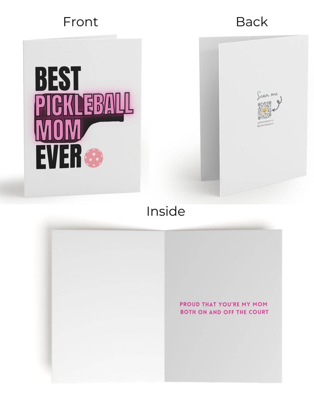 Best Pickleball Mom Ever Greeting Card