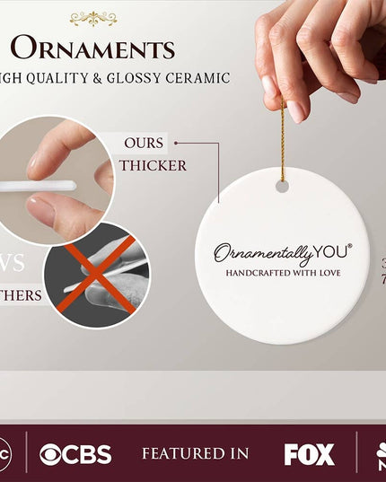 Charlie Kirk Round Ornament