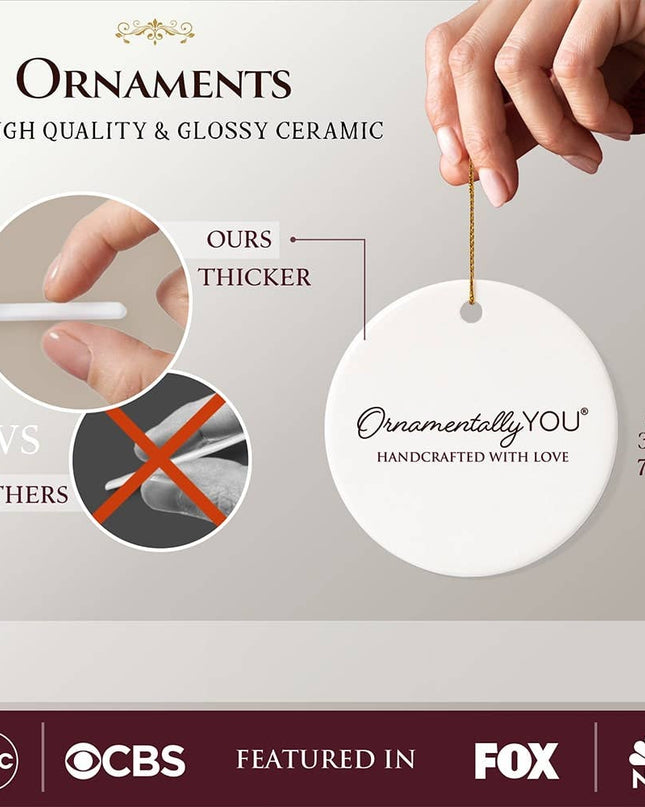 Charlie Kirk Round Ornament