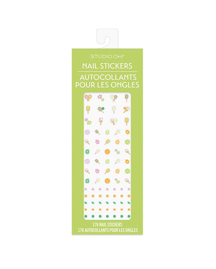 Pickleball Rally Nail Stickers
