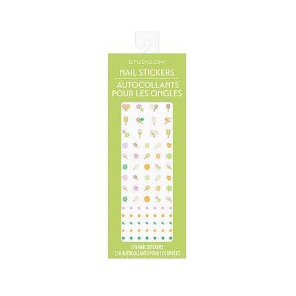Pickleball Rally Nail Stickers