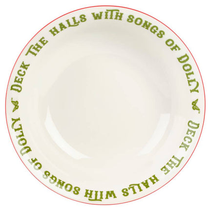 Dolly Parton Hldy Toile 10.5In Serve Bowl Brown Box Pkg