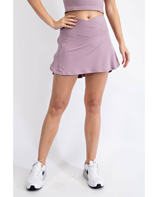 BUTTER V SHAPED HIGH-WAIST SKORT