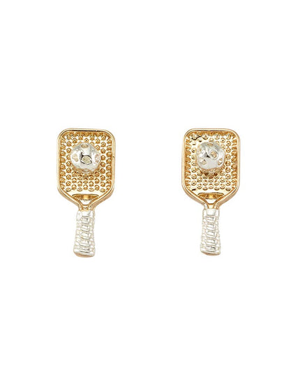 TWO TONE PICKLEBALL EARRINGS