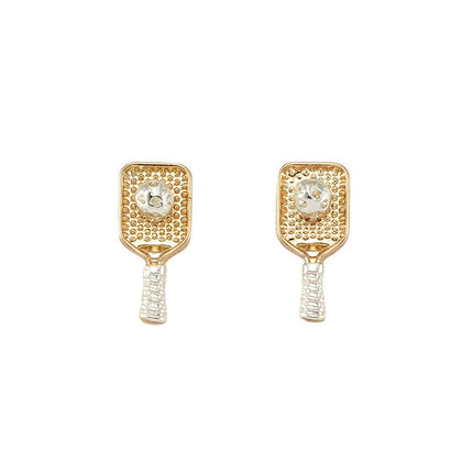 TWO TONE PICKLEBALL EARRINGS