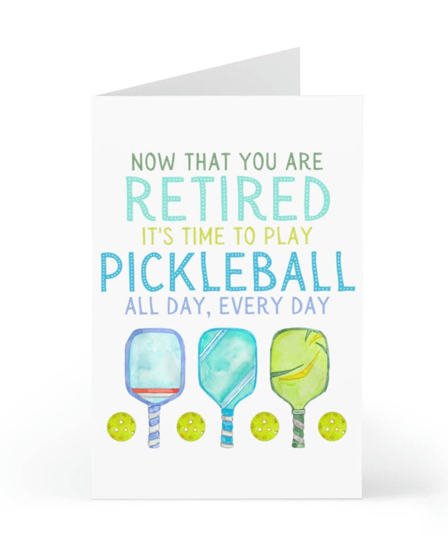 Pickleball Retirement Card - Funny Retirement Cards for Boss