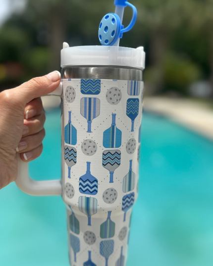 Blue Pickleball 30oz Tumbler