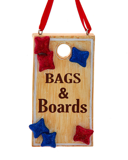 Kurt Adler "Bags and Boards" Cornhole Ornament