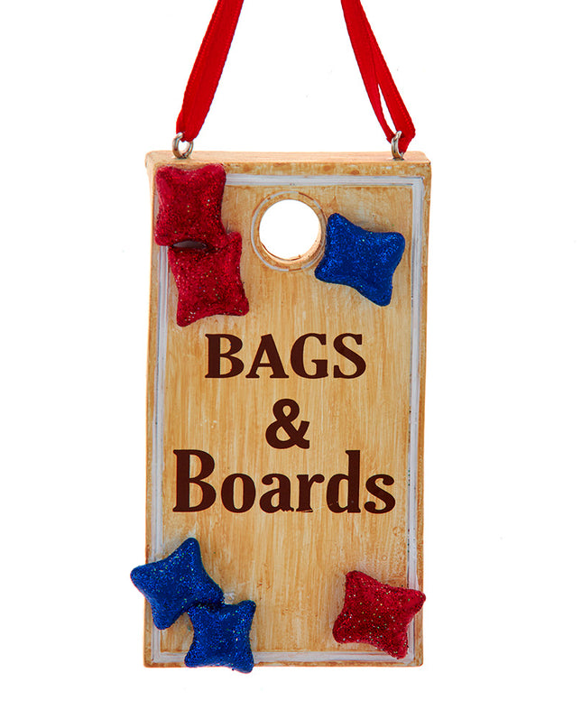 Kurt Adler "Bags and Boards" Cornhole Ornament