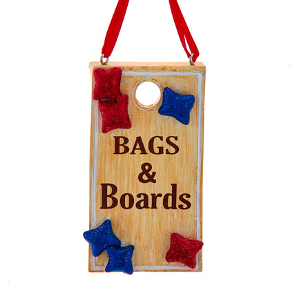 Kurt Adler "Bags and Boards" Cornhole Ornament