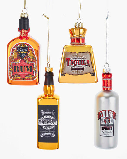 Kurt Adler Alcohol Bottles Ornaments