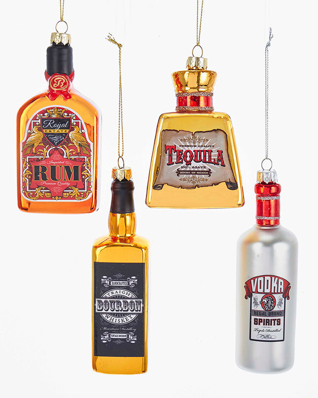 Kurt Adler Alcohol Bottles Ornaments