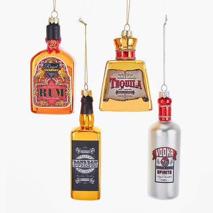 Kurt Adler Alcohol Bottles Ornaments