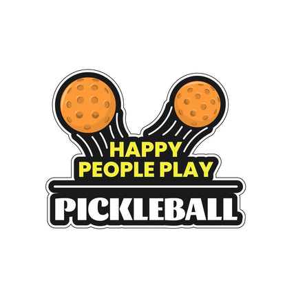 Happy People Play Pickleball Vinyl Sticker