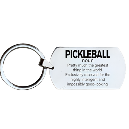 Defining Pickleball Keychain Rectangle
