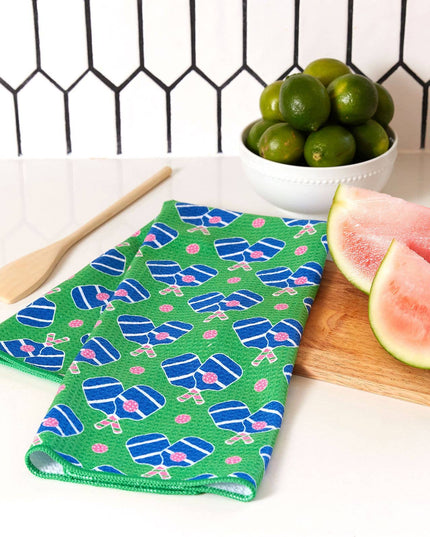 PICKLEBALL FUN Patterned Kitchen Tea Towel