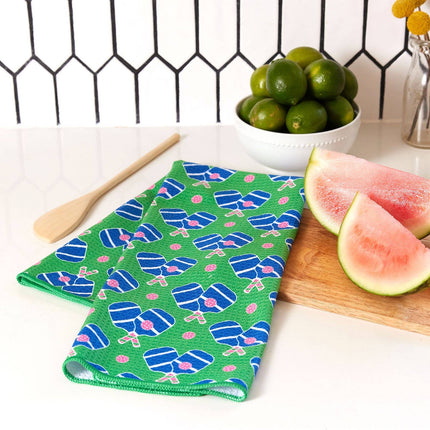 PICKLEBALL FUN Patterned Kitchen Tea Towel