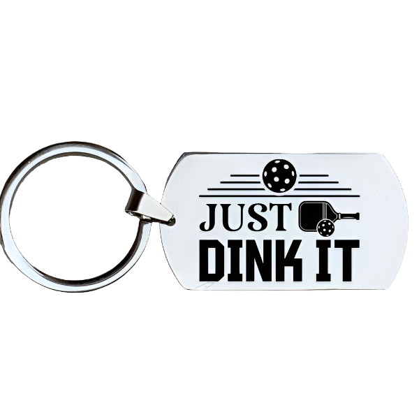Just Dink It Keychain Rectangle