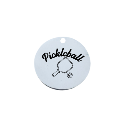 Pickleball Charm silver