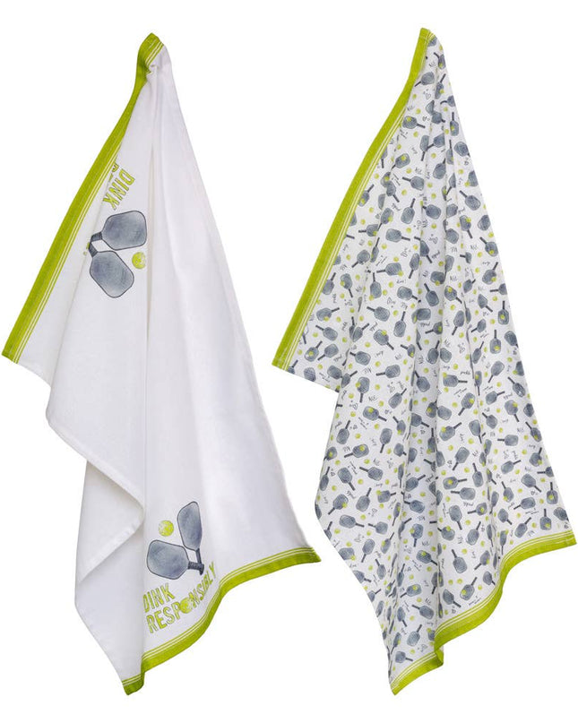 Pickleball Cotton Tea Towels Set of 2