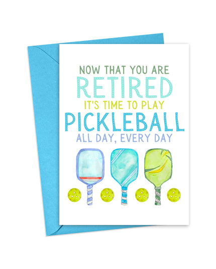 Pickleball Retirement Card - Funny Retirement Cards for Boss