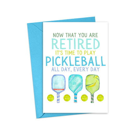 Pickleball Retirement Card - Funny Retirement Cards for Boss
